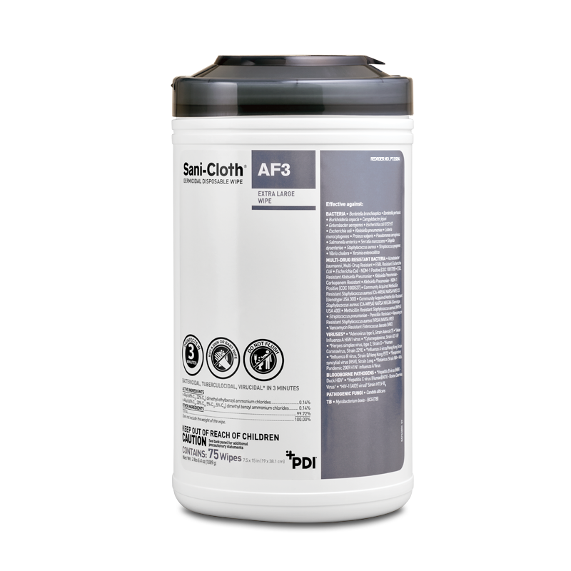 Sani-Cloth AF3 Wipes, Large 6" x 6.75" (160) - Sani-Cloth AF3 Wipes, Large 6" x 6.75" (160) - Image 1