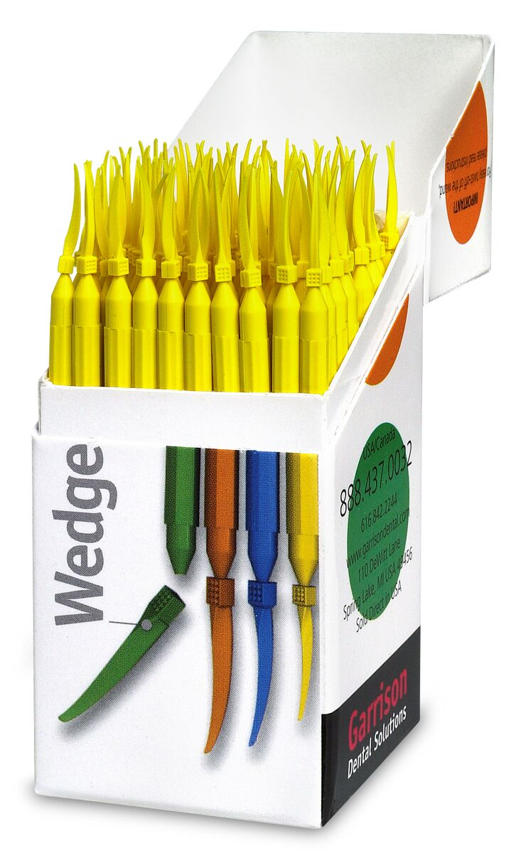 Wedge Wands Standard Refill, Extra Small, Yelllow, 100/Pk, SWYL product image