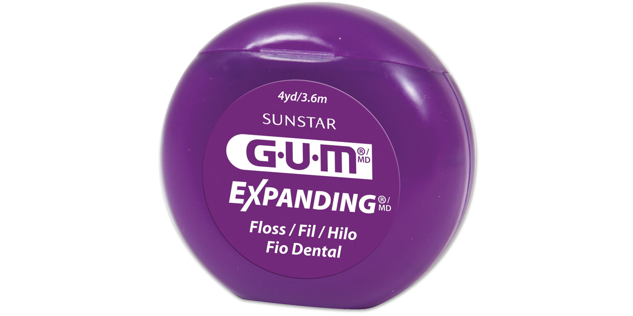 GUM Expanding Waxed Floss 4 Yards Unflavored 144/Bx thumbnail 4