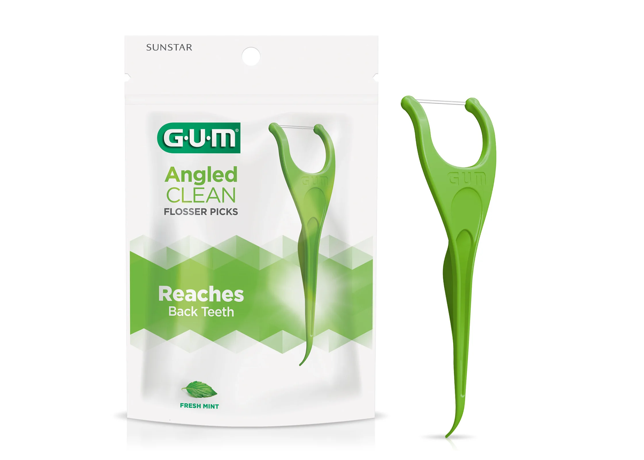 Gum Eez-Thru Angled Flossers, Floss Picks, 2 Flossers, 48/Pk, 898PQ thumbnail 6