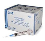 Hypodermic Syringe/Needle 20gx1" 5-6cc Yellow Conventional Low Dead Space 100/Bx thumbnail 2