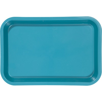 Mini Flat Set-Up Trays, Plastic, Teal, 1/Pk, 20Z101J thumbnail 9