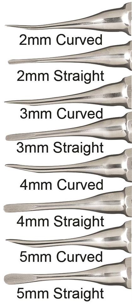 Luxating Elevator, Straight, Stainless Steel Handle, 5 mm, 1/Pk, DELLUXS5 thumbnail 6