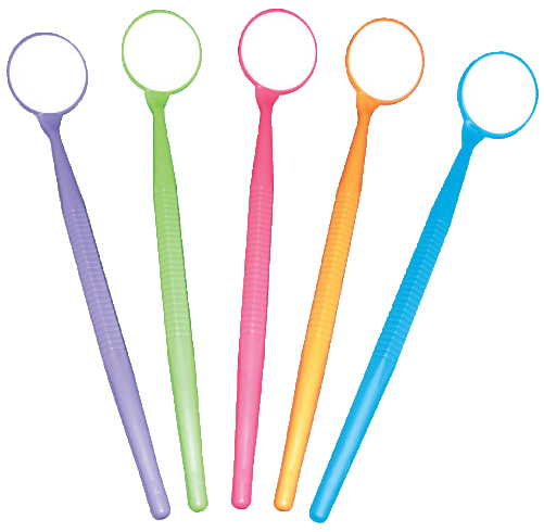 Hand Mega Mirror 15.5 in 2.5 in Lens Neon Blue Ea thumbnail 4