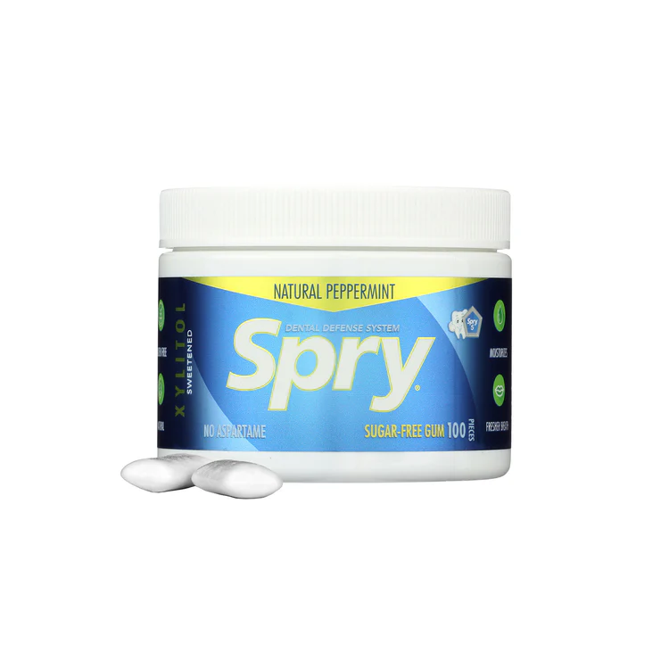 Spry Gum Peppermint Jar of 100 thumbnail 2
