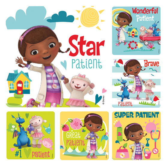 Stickers Doc McStuffins Patient Assorted 100/Rl product image