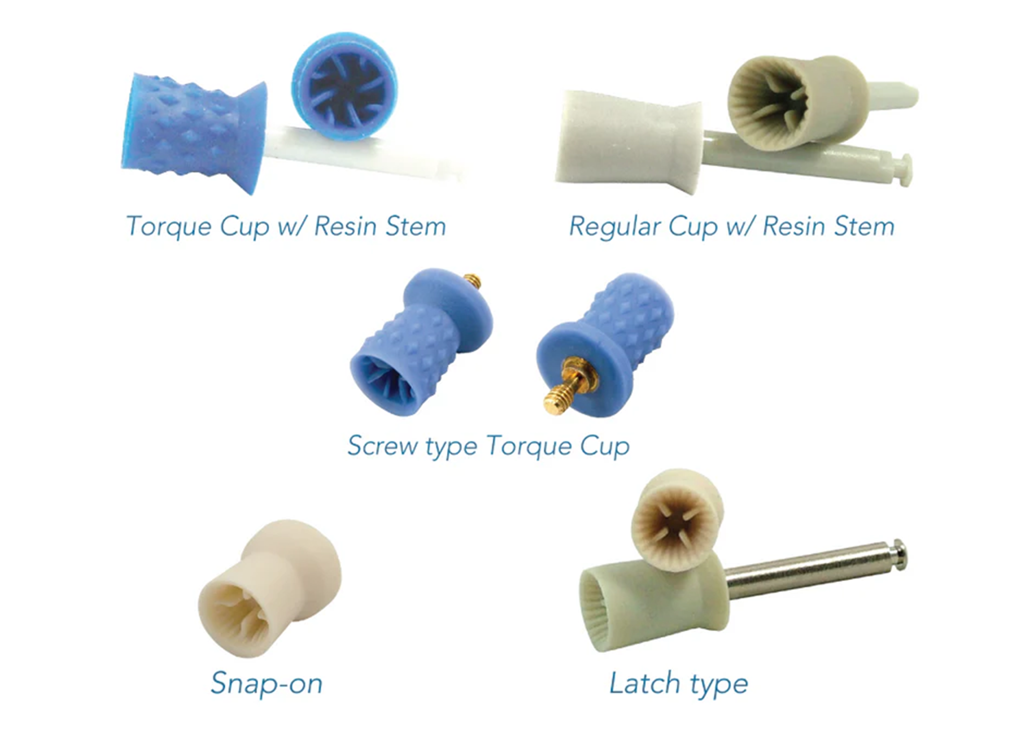Disposable Prophy Cups, Screw Type Torque Cups, Blue, 144/Pk, 251W thumbnail 5