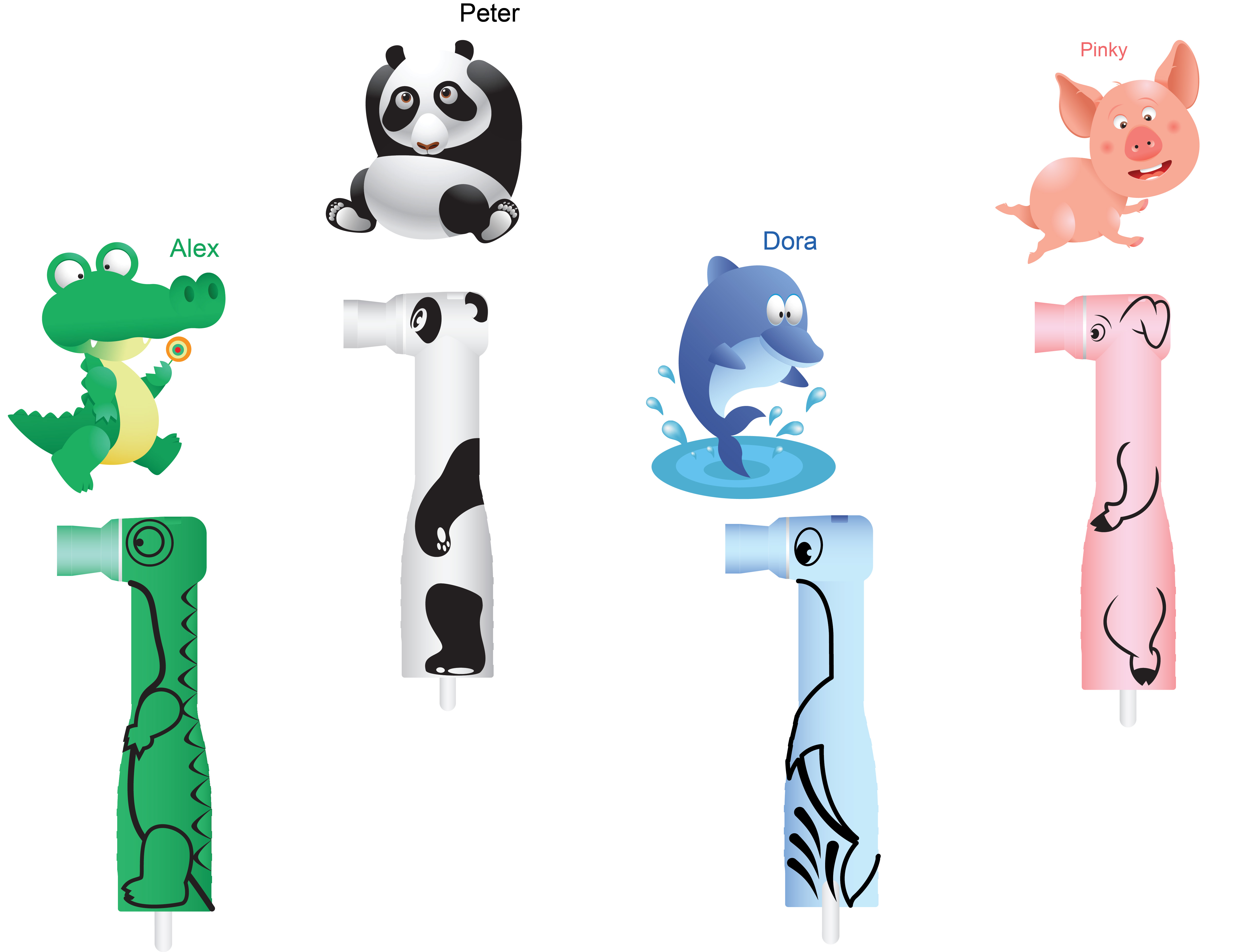 FUNimals Disposable Prophy Assorted 500/Pk product image