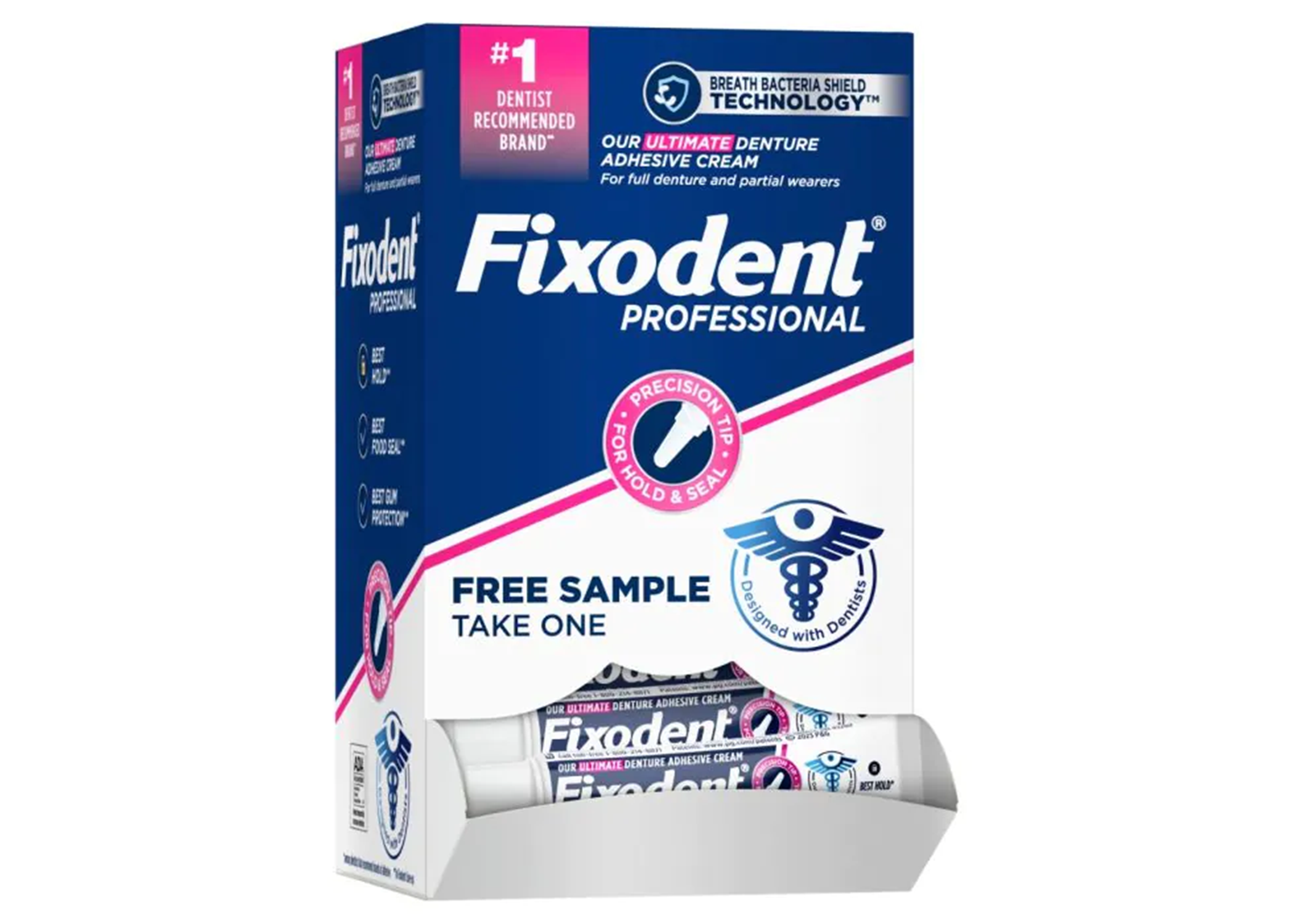 Fixodent Professional Denture Adhesive Cream Gravity Box 50/Ca product image