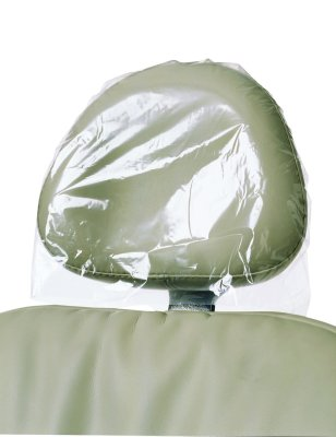 Plastic Headrest Covers, 11" x 9.5", Clear, 250/Pk, 3511 thumbnail 14