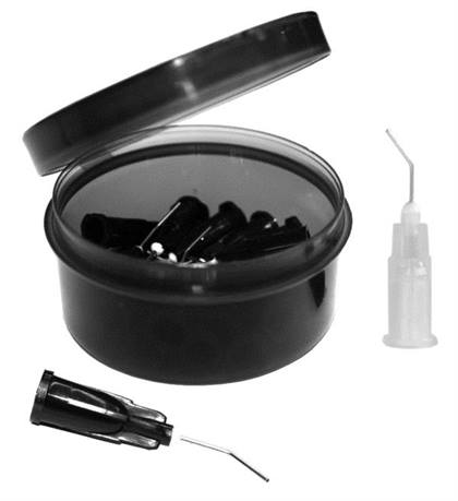 Pre-Bent Applicator Tips, 22 Ga, Black, 100/Pk, 315322 thumbnail 12