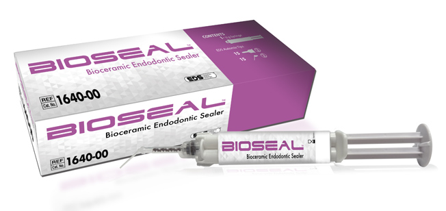 Bioseal Bioceramic Endodontic Sealer, 10 gm Auto Mix Syringe, 15 Angled Endo Tips, 1640-00 product image