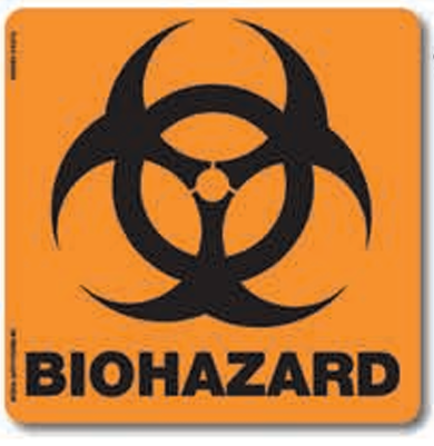 WorkSafe Label: Biohazard, Vinyl, 4.0" Square (25) product image