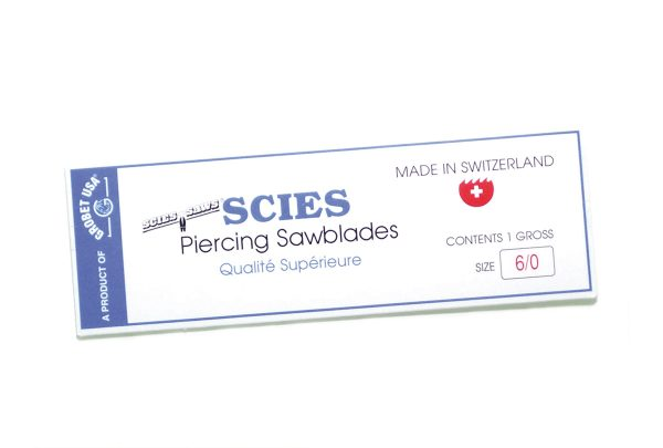 Scies Piercing Jewelers Saw Blades .021"W .010" 144/Pk image