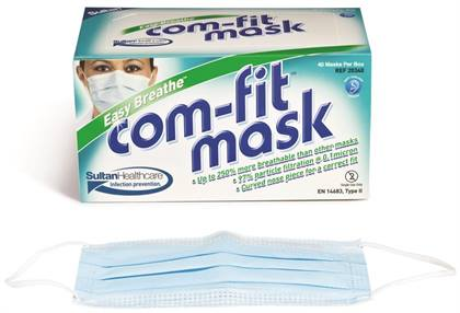 Comfit Tie-On Mask White 40/Bx thumbnail 6