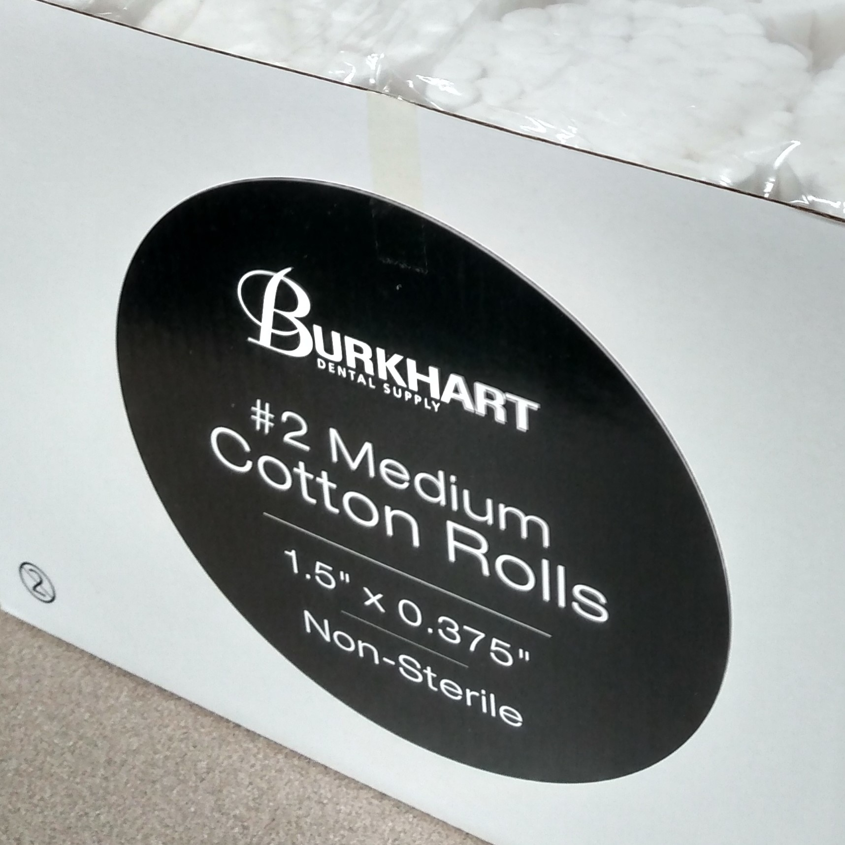 Cotton Rolls #2 MED 1-1/2"x 3/8" Non-Sterile (2000 - Cotton Rolls #2 MED 1-1/2"x 3/8" Non-Sterile (2000 - Image 1