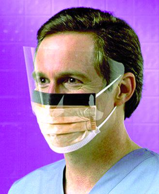 Fluidshield Procedure Mask, ASTM Level 3, Orange, 50/Box thumbnail 6