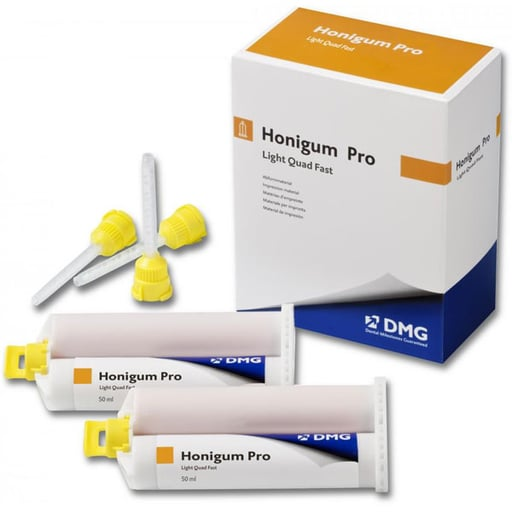 Honigum Pro Automix VPS Impression Material, Cartridge Pack, Light Body, Quad Fast Set, 50 ml, Honey, 2/Pk, 989832 thumbnail 7