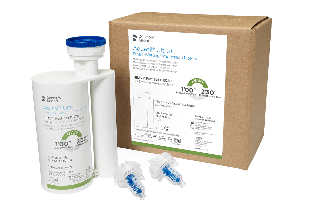 Aquasil Ultra DECA VPS Impression Material, Cartridge Refill, Heavy Body, Fast Set, 380 ml, 2/Pk, 678784 thumbnail 12