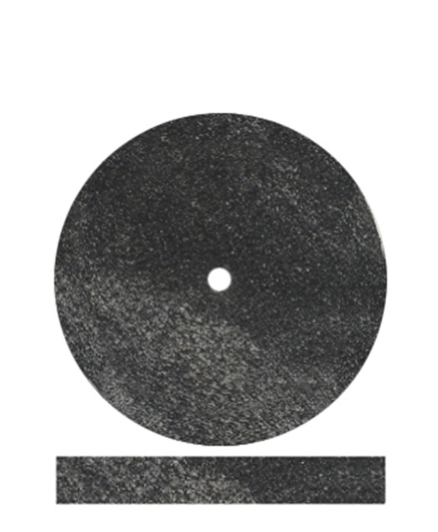 Classic Wheel Polishers, Rubber, Unmounted, 7/8" x 1/8", Hard, Black, 100/Pk thumbnail 9