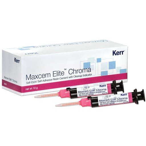 Maxcem Elite Chroma Resin Cement, Refill, 5 g, Clear, 2/Pk thumbnail 13