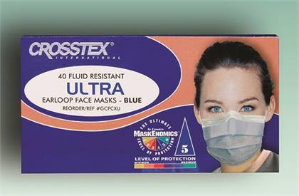 Ultra Earloop Face Masks, ASTM Level 3, Blue, 40/Pk, GCFCXU thumbnail 15