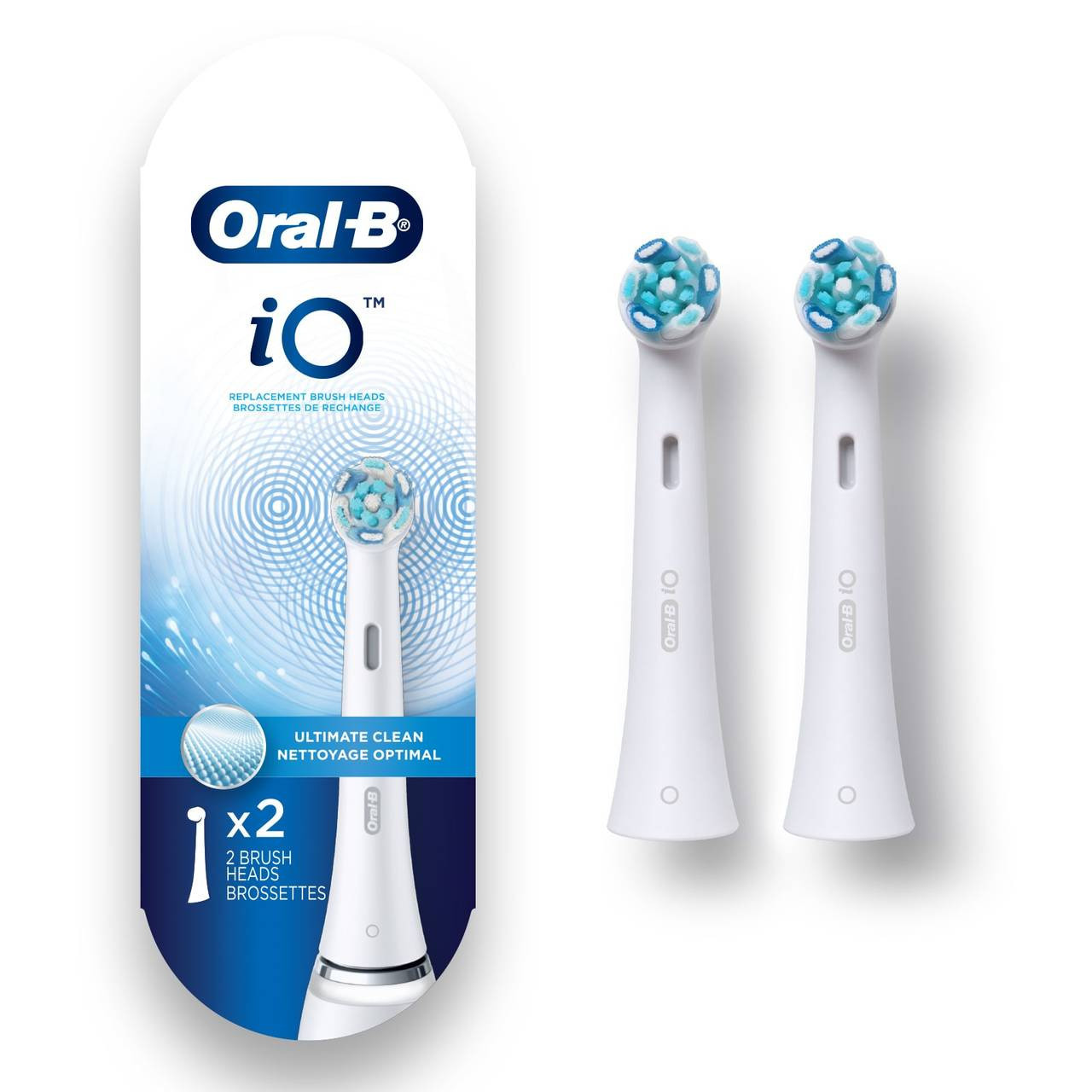 Oral-B iO Ultimate Clean Brush Head refill, 2-count. 2/pk, 6 pks/cs image