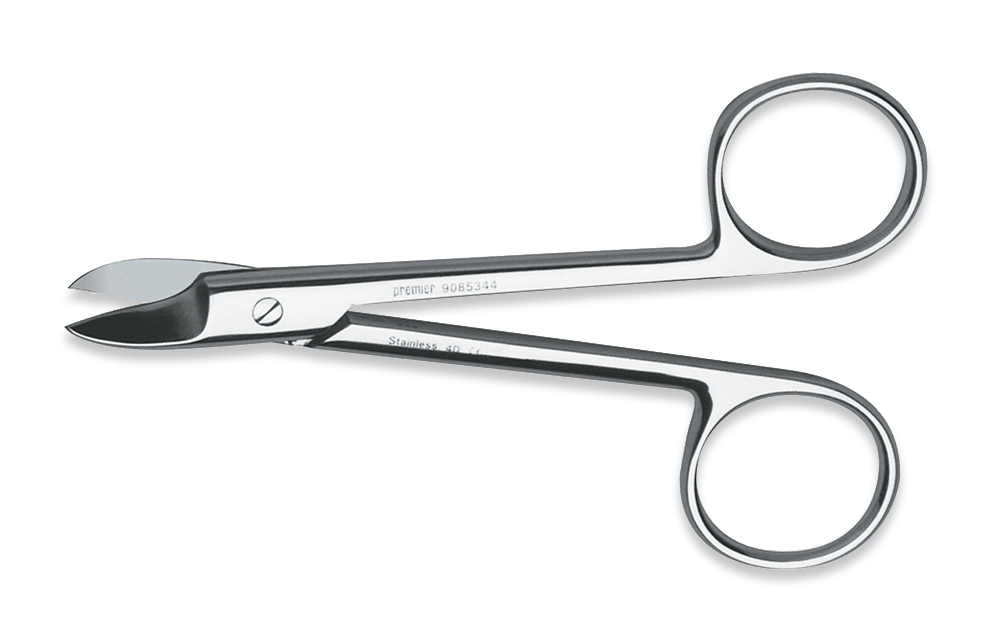Crown and Collar Scissors, Curved, Sharp, 4", 1/Pk, 9085344 product image