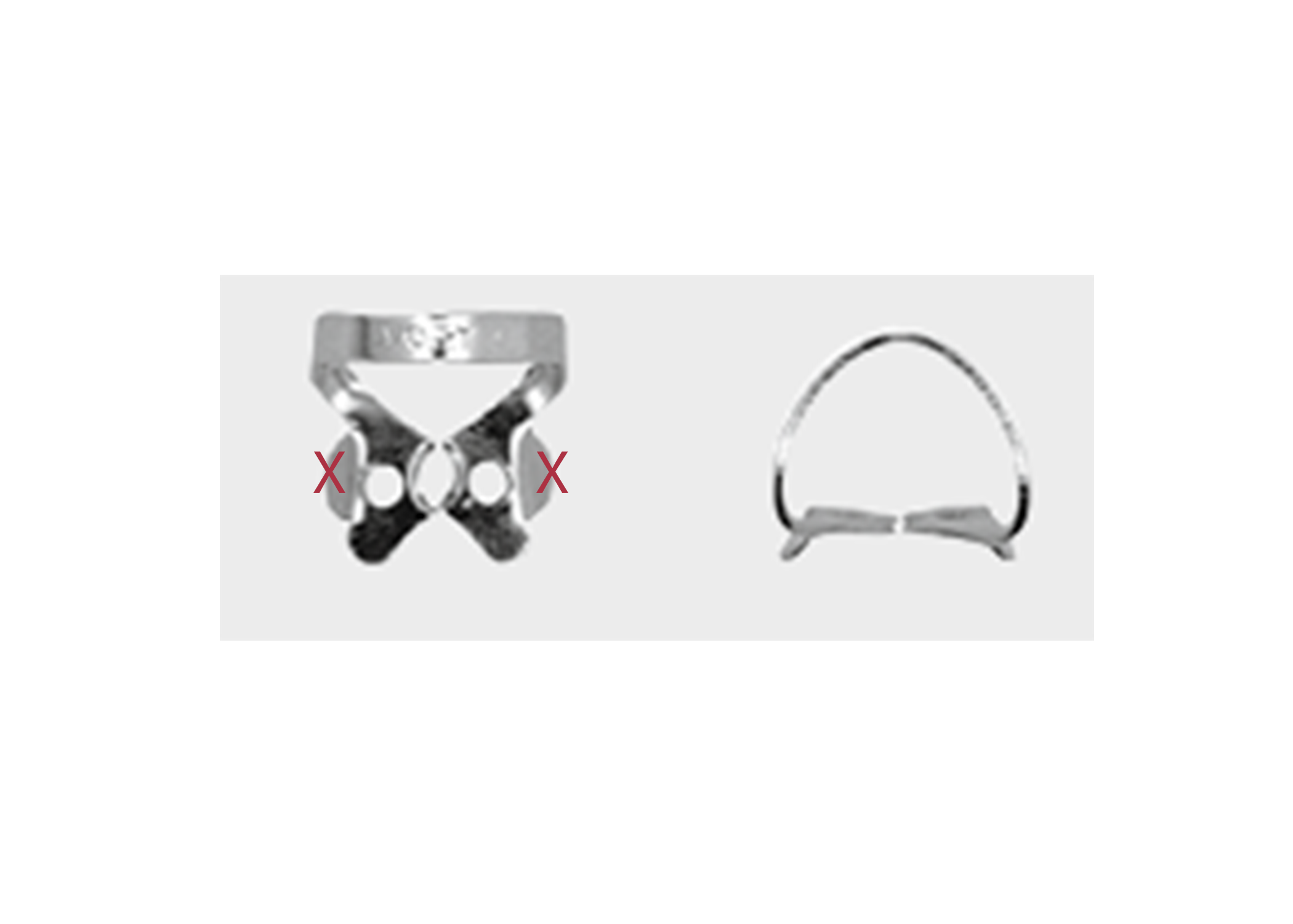 Ivory Rubber Dam Clamp # W2, 1/Pk, 50057510 thumbnail 10