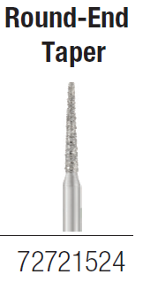 856-012C FG Rd End Taper Diamond - Sterile (25) - 856-012C FG Rd End Taper Diamond - Sterile (25) - Image 1