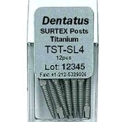 Surtex Sterile Post Titanium 4 1.5 mm Parallel Sided & Tapered End Purple 5/Pk thumbnail 6