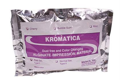 Kromatica Color-Changing Alginate Impression Material, Dust-Free, Fast Set, Pouch, 1 lb, Cherry, 1/Pk, 305-201 thumbnail 3