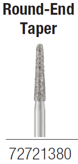 856-018F FG Rd End Taper Diamond - Sterile (25) - 856-018F FG Rd End Taper Diamond - Sterile (25) - Image 1