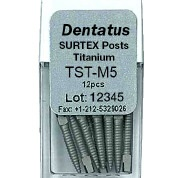 #M5 Medium Classic Surtex Titanium Posts 1.65mm Refill Pack of 12 thumbnail 5
