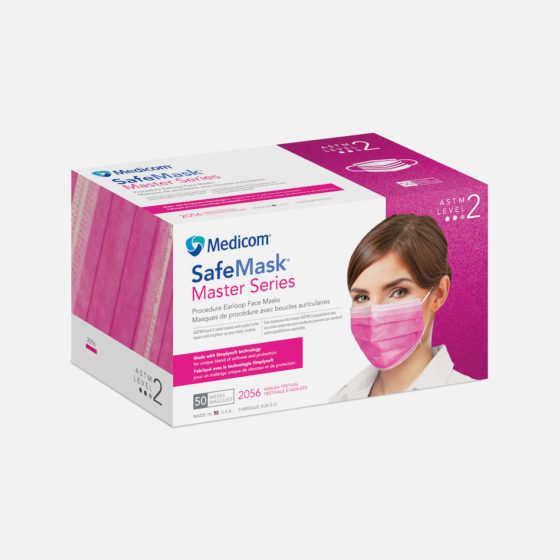 SafeMask Master Series Procedure Earloop, ASTM Level 2, Azalea Festival, 50/Box, 2056 thumbnail 13