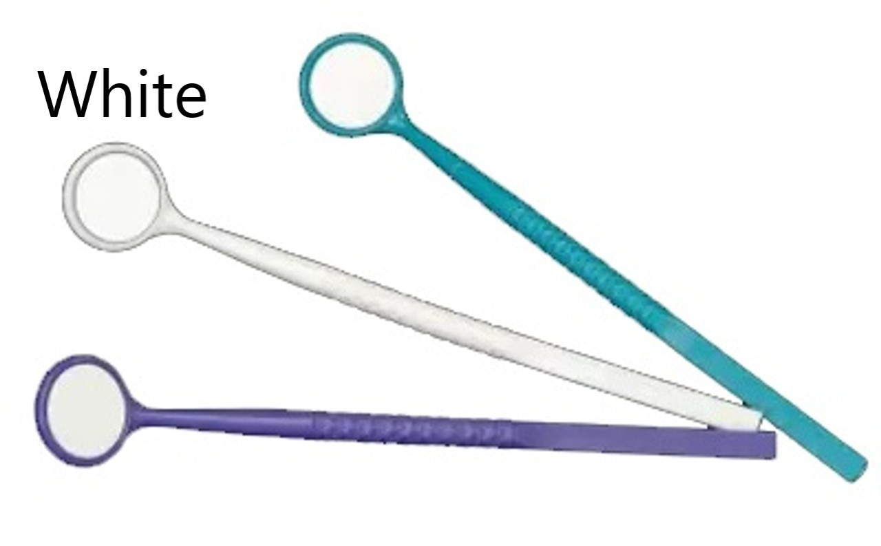 Plasdent - Disposable Plastic Mirror Mill-Ruler, Front Surface White, 100Pcs/Bag, MMR-1 thumbnail 2