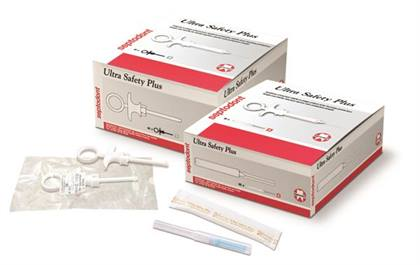 Safety Plus 25GA Long Needles W/Handle (100) - Safety Plus 25GA Long Needles W/Handle (100) - Image 1