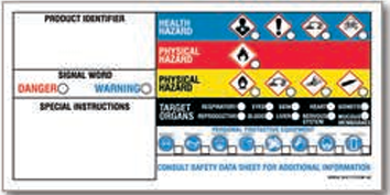 WorkSafe™ Label GHS-Hazcom Secondary 4.0" x 4.0" Pack of 25 thumbnail 3