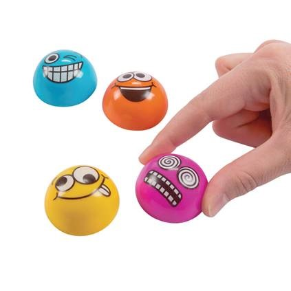 Toys Pull Back Balls Emoji Assorted 48/Pk thumbnail 2