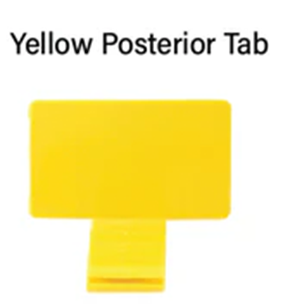 Ez Aim Individually Cut Adhesive Sensor Holder, Posterior, Yellow, 50/pk, 131120 thumbnail 7