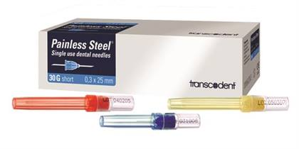 Trannscodent - Painless Steel Plastic Hub Needles 30 XS Blue 100/bx thumbnail 3