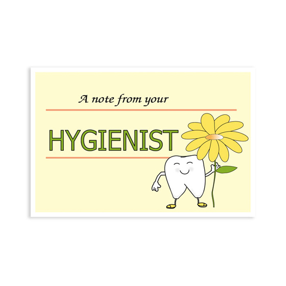 Laser 4-Up Recall Cards Hygienist Flower 8.5 in x 11 in 200/Pk product image