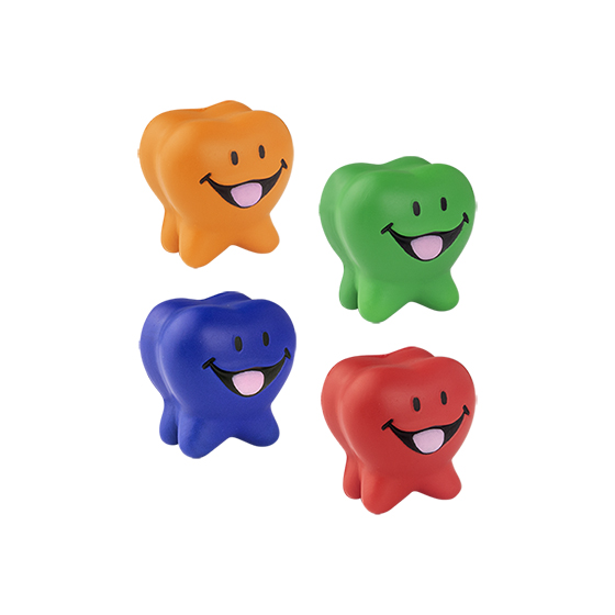 Stress Relief Balls Tooth Shaped Assorted 1.75 in x 1.75 in 24/Pk thumbnail 2