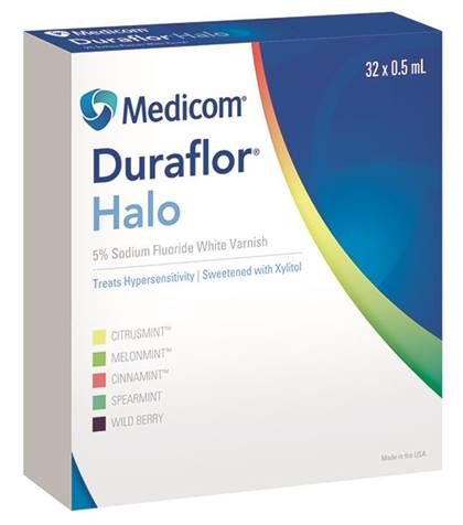 Duraflor Halo Fluoride Vrnsh Bulk Pack Unit Dose 5% NaF 0.5 mL Wild Berry 250/Ca thumbnail 8