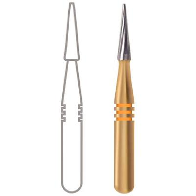 Midwest® #7611 Esthetic T&F Carbide Bur Taper FG Short Shank Pack of 10 thumbnail 3