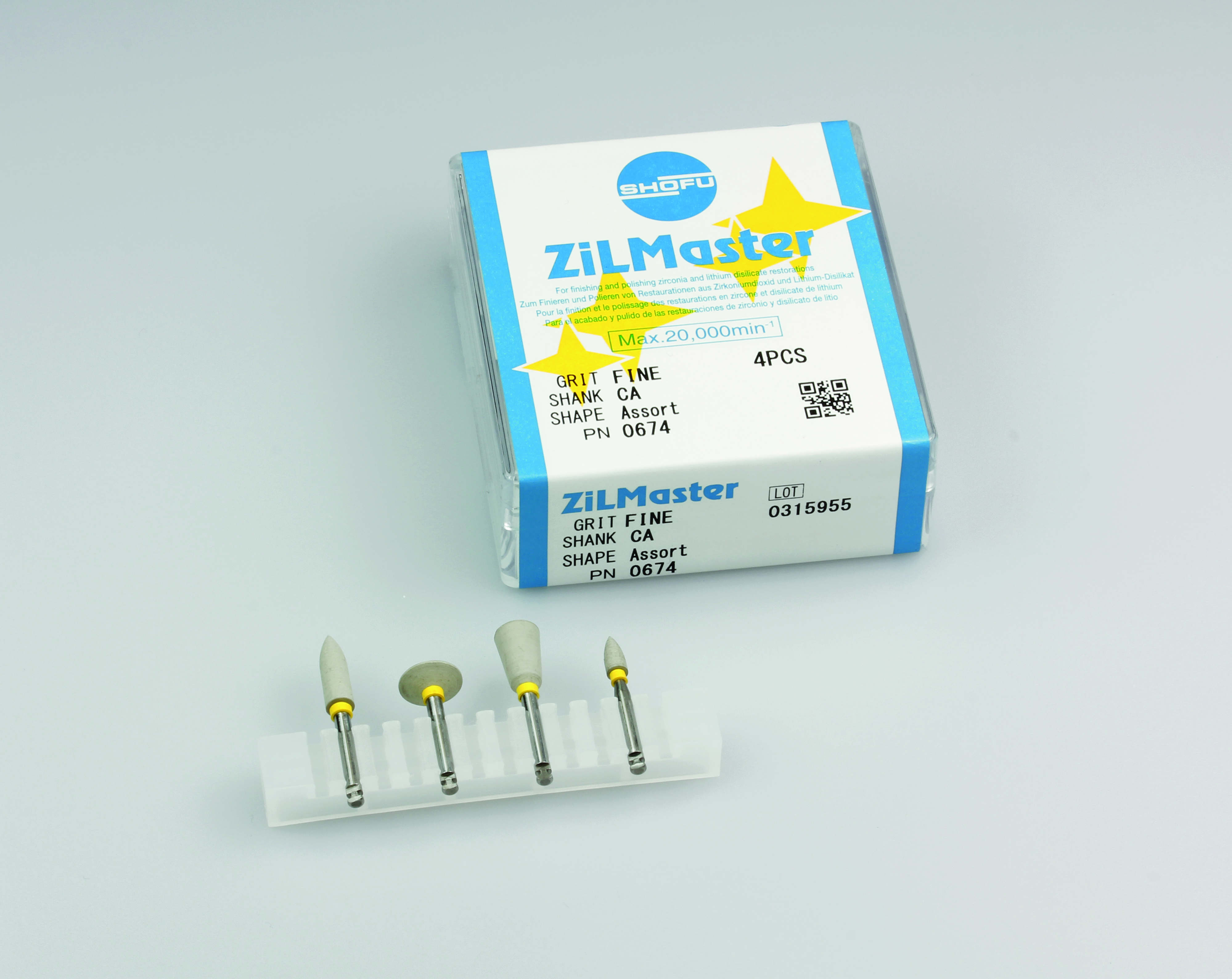 ZilMaster Abrasive Fine Assorted Assorted 4/Pk thumbnail 2