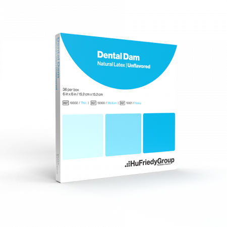 Latex Rubber Dam 5 in x 5 in Heavy Gauge Blue Unflavored 52/Bx thumbnail 7