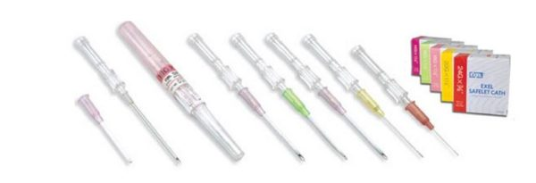 Safelet IV Catheter Safety 24 Gauge 3/4" Yellow 50/Bx product image