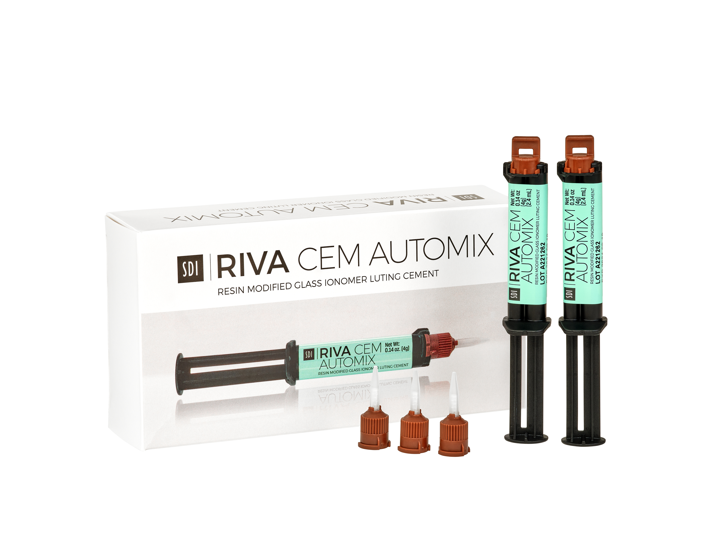 Riva Cem Cement Resin-Based Automix Luting Cement Light Yellow AM Syr 2/Pk thumbnail 7