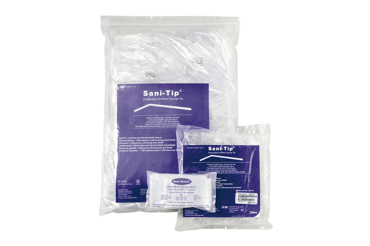 Sani-Tip Disposable Air/Water Syringe Tips, Clear, 1500/Pk, 122215 thumbnail 14